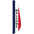 "WELCOME" 3' x 12' Message Feather Flag